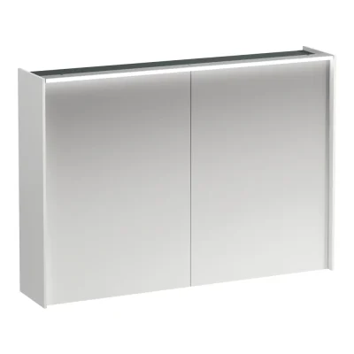 Laufen Lani - spoguļskapis ar LED apgaismojumu, 71x102x21 cm, 2 durvis, balts matēts H4037921122601