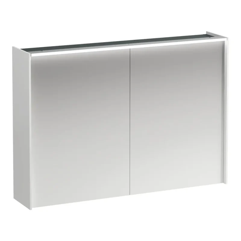 Laufen Lani - spoguļskapis ar LED apgaismojumu, 71x102x21 cm, 2 durvis, balts matēts H4037921122601