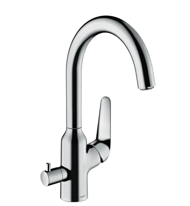 Hansgrohe Focus M42 - virtuves izlietnes maisītājs M424-H220, ar noslēgvārstu, hromēts 71803000
