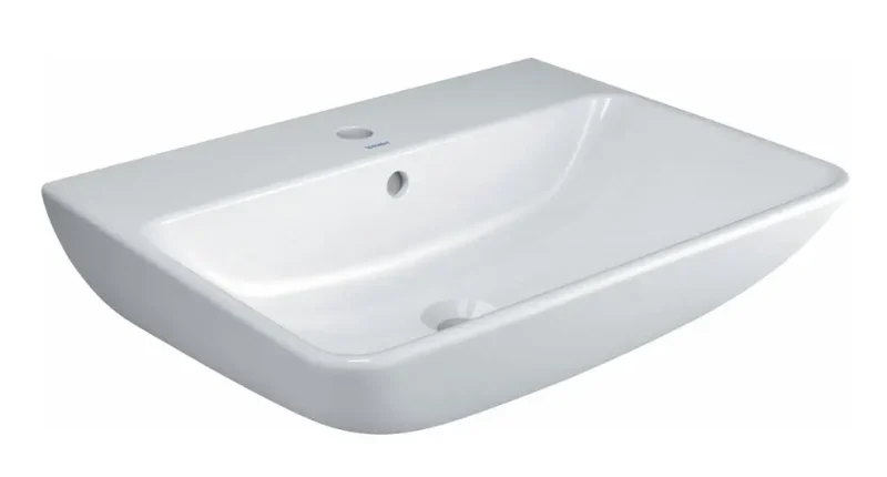 Duravit ME by Starck - izlietne 60x46 cm, ar 1 krāna caurumu, Alpu balts 2335600000