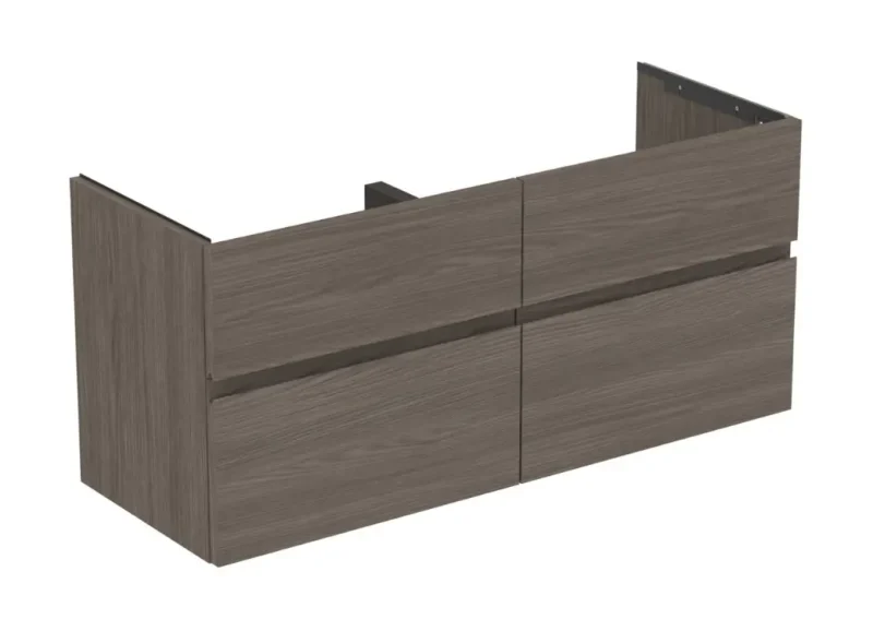 Ideal Standard Finesse - izlietnes skapītis, 120x44x55 cm, 4 atvilktnes, Dark Elm E3390UR