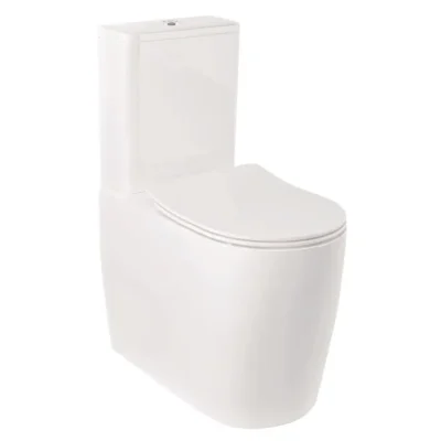 Kludi Resa R - WC kombinētais pods, apakšējais izvads, Rimless, SpiralFlush, balts spīdīgs 23WCB0643
