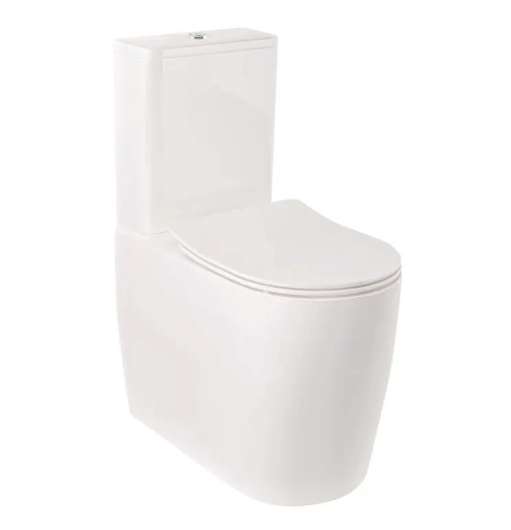 Kludi Resa R - WC kombinētais pods, apakšējais izvads, Rimless, SpiralFlush, balts spīdīgs 23WCB0643