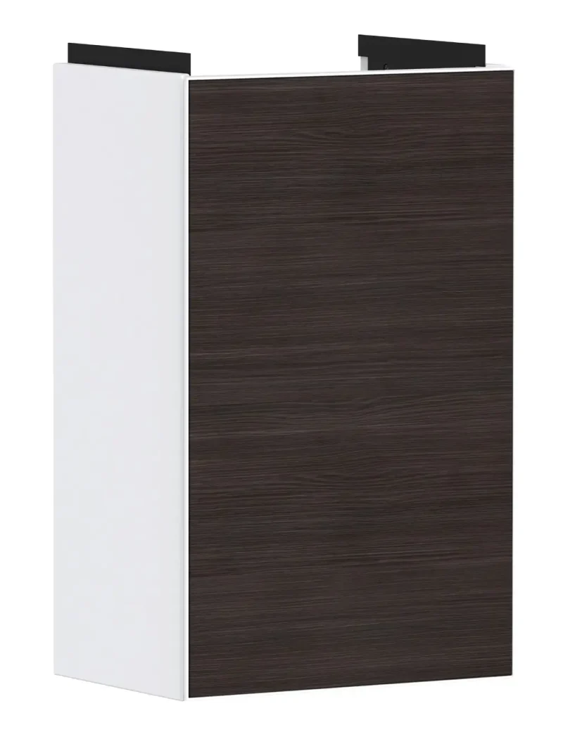 Hansgrohe Xevolos E - izlietnes skapītis 58x34x25 cm, 1 durvis, eņģes labajā pusē, balts matēts/ozols tumšs 54169730