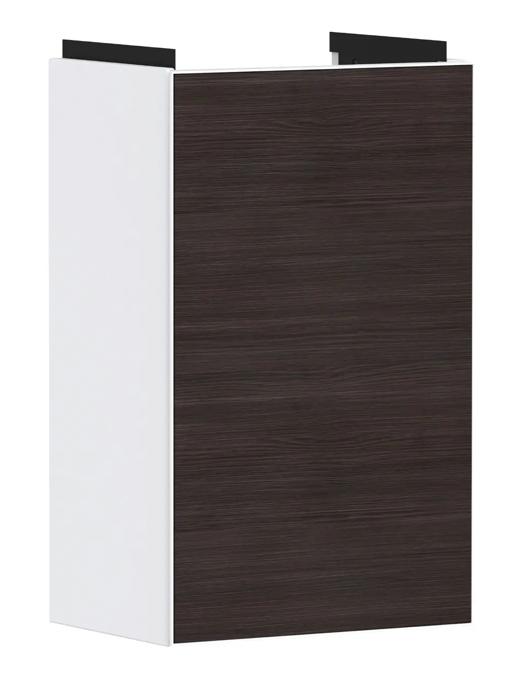 Hansgrohe Xevolos E - izlietnes skapītis 58x34x25 cm, 1 durvis, eņģes labajā pusē, balts matēts/ozols tumšs 54169730