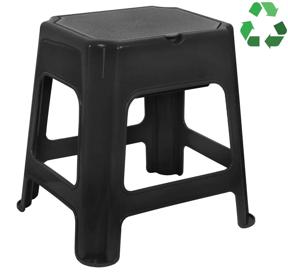 Aqualine Accessoires - vannas istabas ķeblītis ar plauktu, melns 90902B
