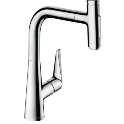 Hansgrohe Talis Select M51 - virtuves izlietnes maisītājs Talis Select, ar izvelkamu dušu, hromēts 72824000
