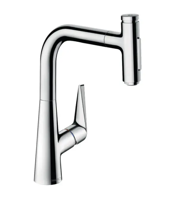 Hansgrohe Talis Select M51 - virtuves izlietnes maisītājs Talis Select, ar izvelkamu dušu, hromēts 72824000