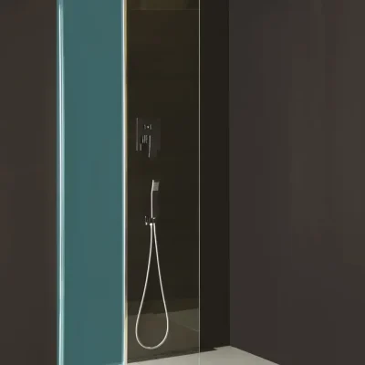 Polysan Modular Shower - fiksēts papildu stikla elements MS2, 100 cm, kreisais, montāžai pie MS2 moduļa dušas sienas, caurspīdīgs stikls MS2B-100L