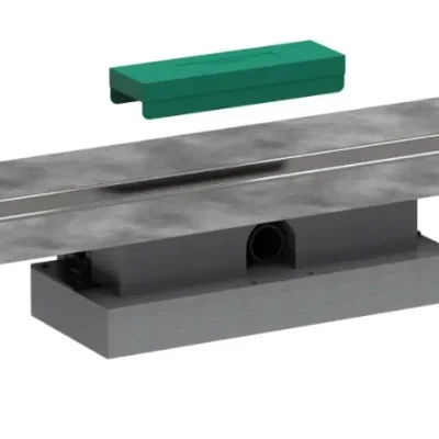 Hansgrohe uBox universal - komplekts plakanai uzstādīšanai 800 dušas renēm, gatavais komplekts, nerūsējošais tērauds 56018180