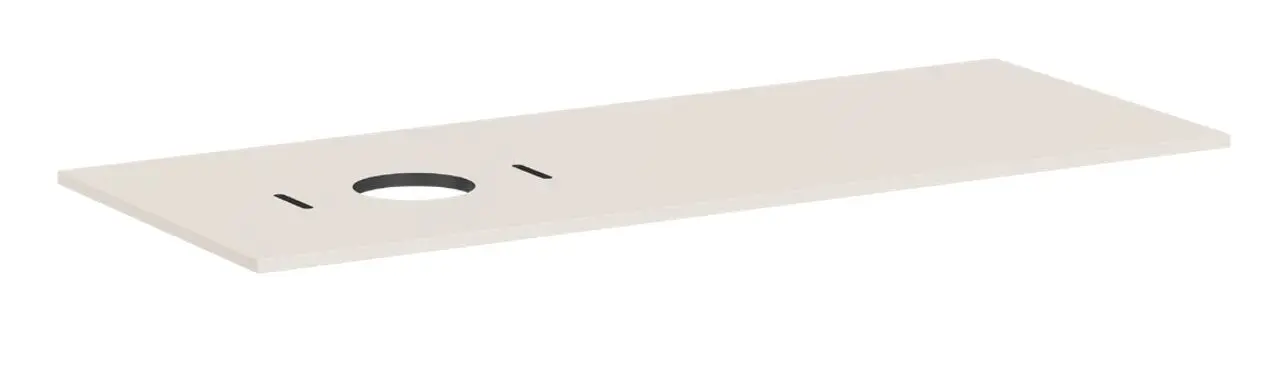 Hansgrohe Xilesa E - izlietnes plātne, 138x55 cm, izgriezums kreisajā pusē, smilškrāsas matēta 54278780