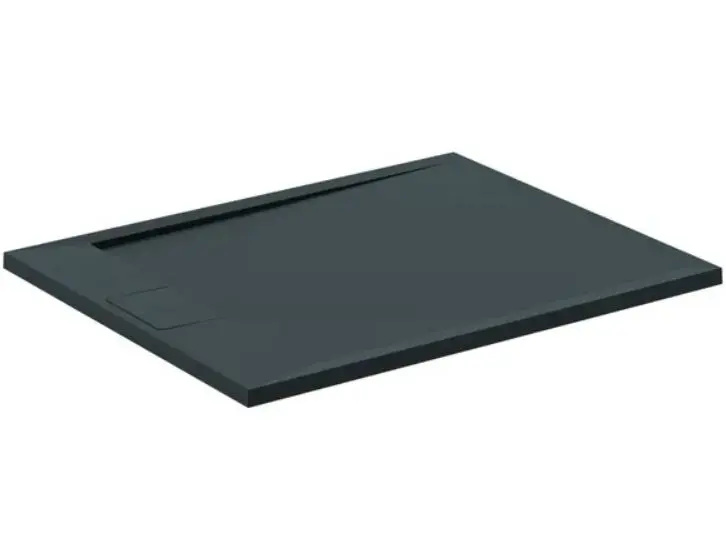 Ideal Standard i.Life - dušas paliktnis 100x80 cm, Anti-Slip, melns T5223FV