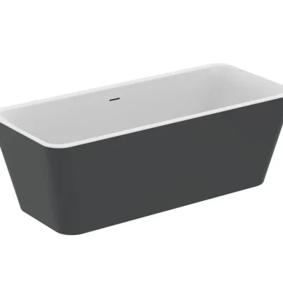 Ideal Standard Tonic II - brīvi stāvoša vanna 180x80 cm, balta matēta/melna matēta K8725V3