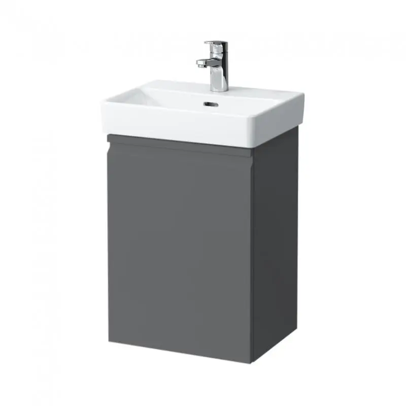 Laufen Pro S - izlietnes skapītis ar durvīm, 42x32x58 cm, atvērums pa kreisi, grafīta matēts H4833010964801