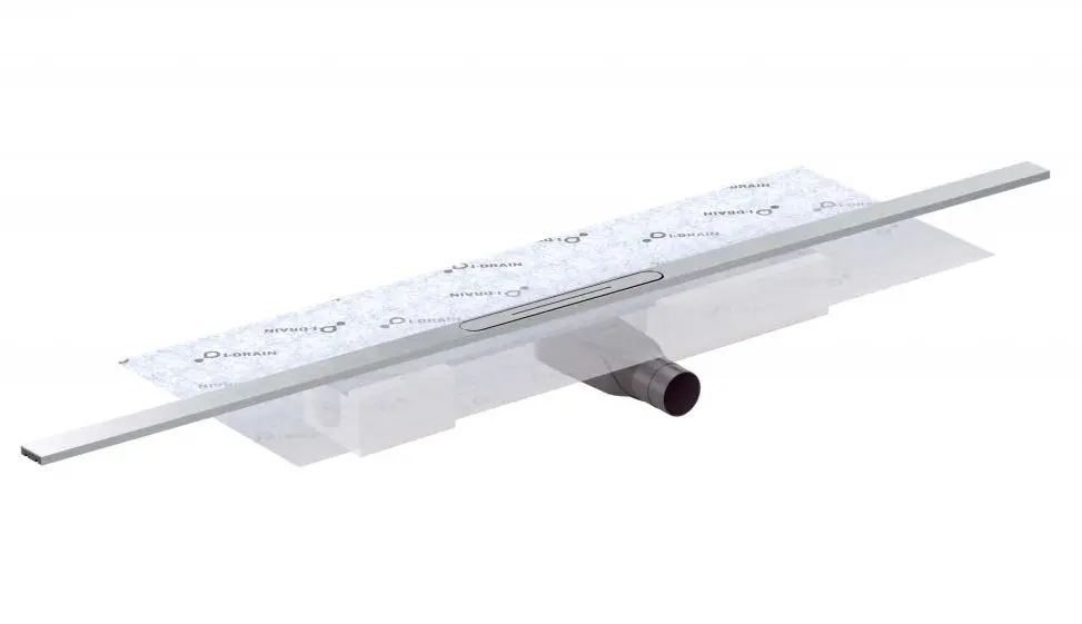 I-Drain AIO - dušas paliktnis ar hidroizolāciju, garums 95 cm, ar resti, nerūsējošais tērauds ID5A09501AIO1