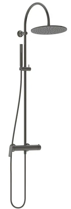 Ideal Standard La Dolce Vita - dušas komplekts ar maisītāju, diametrs 30 cm, Magnetic Grey BD674A5