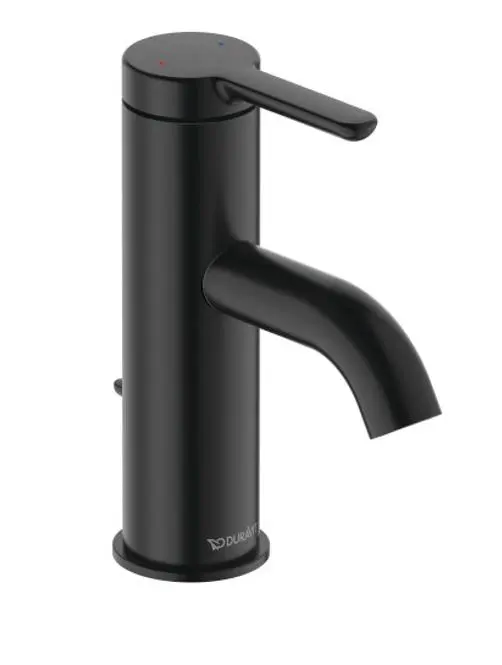 Duravit C.1 - izlietnes maisītājs ar izteku, matēti melns C11010001046