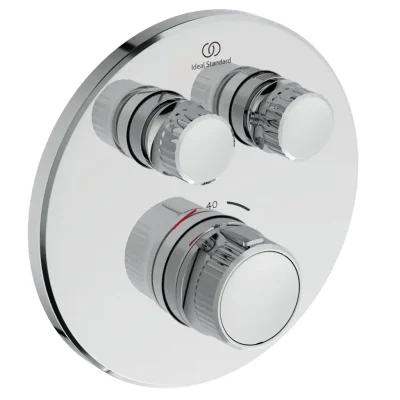 Ideal Standard CeraTherm Navigo - termostatisks dušas maisītājs, zemapmetuma, 2 ierīcēm, hromēts A7296AA