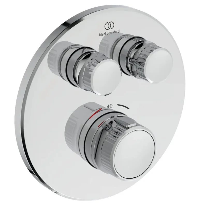 Ideal Standard CeraTherm Navigo - termostatisks dušas maisītājs, zemapmetuma, 2 ierīcēm, hromēts A7296AA