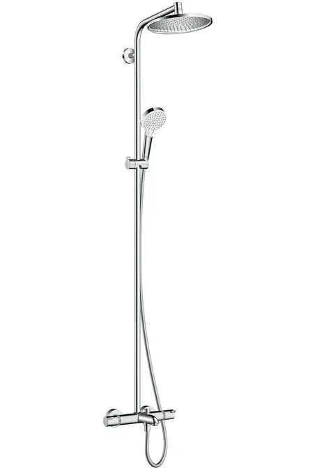 Hansgrohe Crometta - termostatisks vannas maisītājs Showerpipe S 240, hroms 27320000