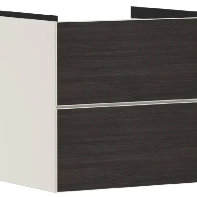 Hansgrohe Xevolos E - izlietnes apakšskapītis 58x58x48 cm, 2 atvilktnes, matēti bēšs/ tumšs ozols 54176730