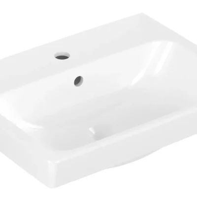 Villeroy & Boch Architectura - izlietne 55x42 cm, ar pārplūdi, jaucējkrāna caurums, Alpu balts 4A875501