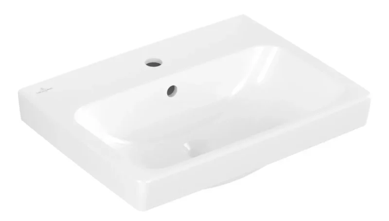 Villeroy & Boch Architectura - izlietne 55x42 cm, ar pārplūdi, jaucējkrāna caurums, Alpu balts 4A875501