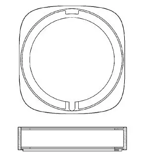 Laufen Concealed Bodies - pagarinājuma rozete 15 mm HF564007100000