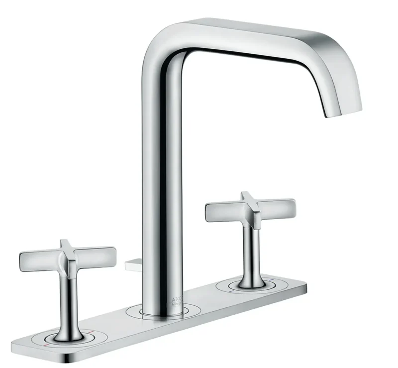 Axor Citterio E - 3 caurumu izlietnes maisītājs, hroms 36116000