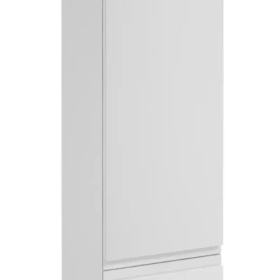 kielle Oudee - sienas augstais skapis, 157x30x32 cm, balts spīdīgs 50202010