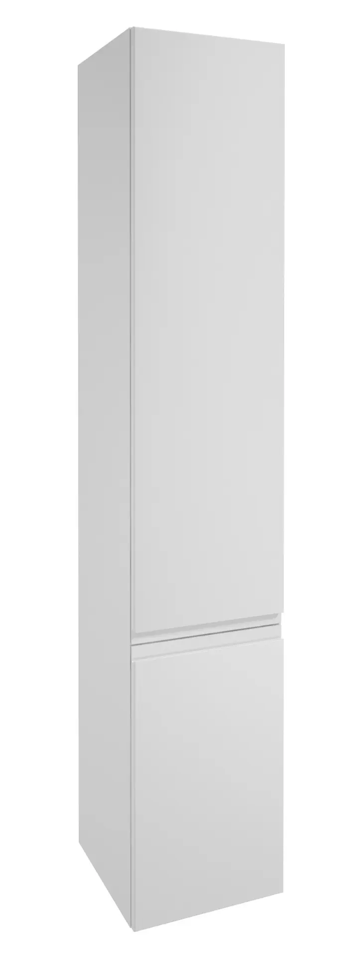 kielle Oudee - sienas augstais skapis, 157x30x32 cm, balts spīdīgs 50202010