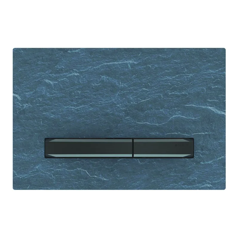 Geberit Sigma50 - vadības plate, 2 daudzumu skalošana, šīferis Mustang/hroms melns 115.671.JM.2