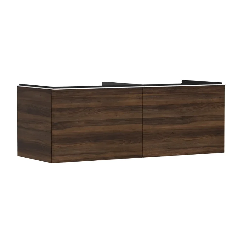 Hansgrohe Xelu Q - izlietnes skapītis, 50x136x55 cm, 2 atvilktnes, tumšs valrieksts/matēti balts 54069700