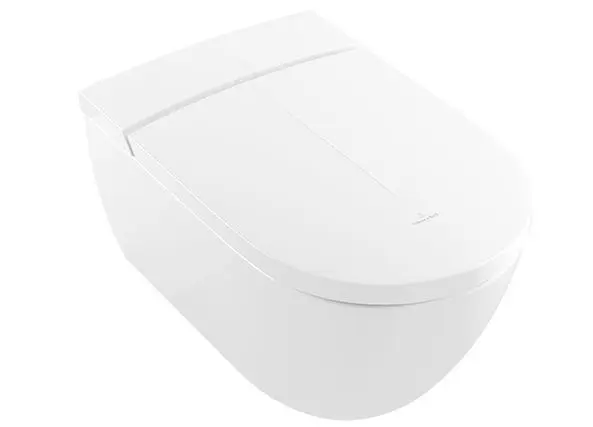 Villeroy & Boch ViClean - dušas WC, montāžai pie sienas, ar sēdekli, DirectFlush, ar CeramicPlus, Alpu balts V0E100R1