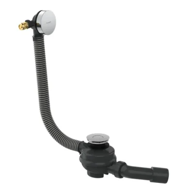 Hansgrohe Flexaplus - noteces un pārplūdes garnitūra vannai, Push-Open, hroms 58154000