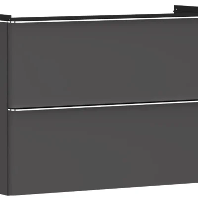 Hansgrohe Xelu Q - izlietnes skapītis, 63x98x50 cm, 2 atvilktnes, matēti pelēks/hroms 54032000