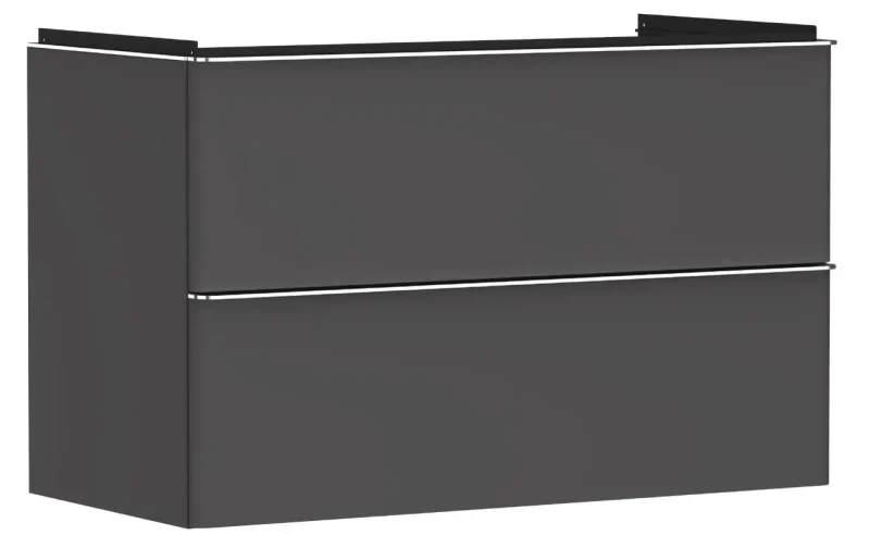 Hansgrohe Xelu Q - izlietnes skapītis, 63x98x50 cm, 2 atvilktnes, matēti pelēks/hroms 54032000