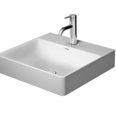Duravit DuraSquare - izlietne 50x47 cm, ar 1 krāna caurumu, DuraCeram, Alpu balts 2353500041