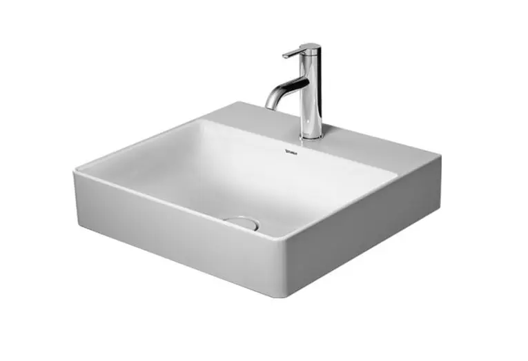 Duravit DuraSquare - izlietne 50x47 cm, ar 1 krāna caurumu, DuraCeram, Alpu balts 2353500041
