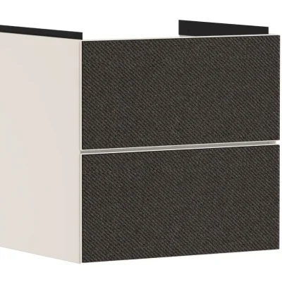 Hansgrohe Xevolos E - izlietnes skapītis, 58x58x48 cm, 2 atvilktnes, matēti bēšs/tekstils tumši pelēks 54176660