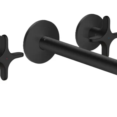 Axor One - zemapmetuma vannas maisītājs, 3 caurumu montāža, matēti melns 48430670