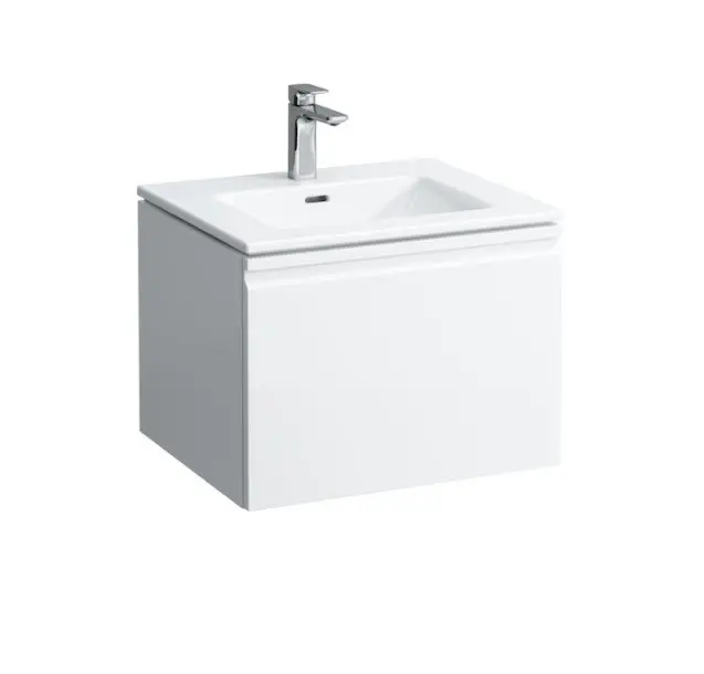 Laufen Pro S - izlietne ar zemizlietnes skapi, 60x50x46 cm, 1 atvilktne, balts spīdīgs H8609624751041