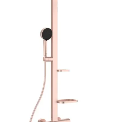 Ideal Standard ALU+ - dušas komplekts ar termostatu, diametrs 26 cm, 2 strūklas veidi, rozā BD583RO