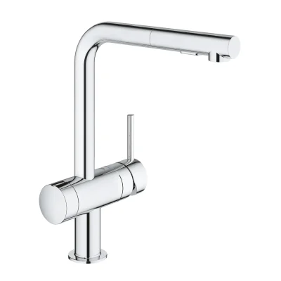 Grohe Minta - virtuves izlietnes maisītājs, ar izvelkamu dušu, hroms 31558000