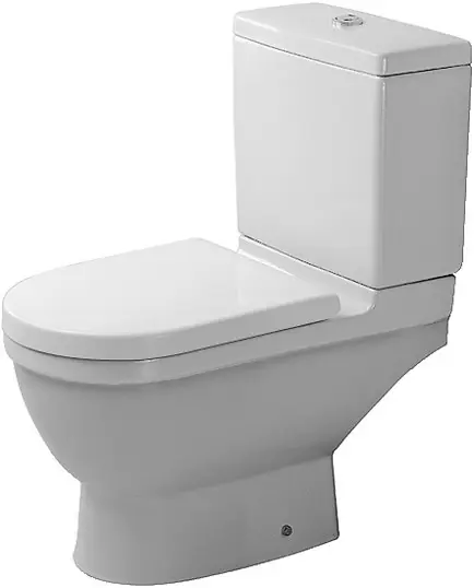 Duravit Starck 3 - WC kombi ar HygieneGlaze, balts 01260900001