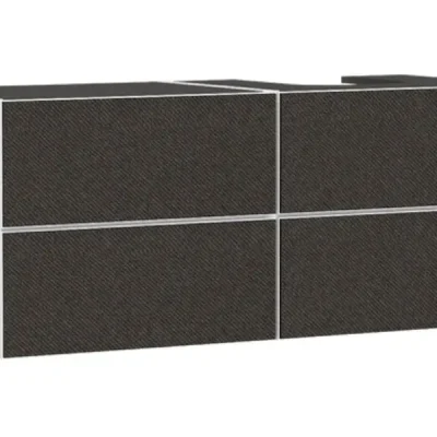 Hansgrohe Xevolos E - izlietnes skapītis, 137x56x55 cm, 4 atvilktnes, matēti balts/tekstila tumši pelēks 54239660