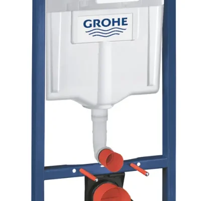 Grohe Rapid SL - priekšsienas montāža ar skalošanas kasti sienas WC, vadības plate Skate Air, alpu balta 38839000