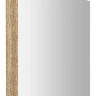 Sapho Riwa - spoguļskapis ar LED apgaismojumu 70x60x17 cm, 1 durvis, eņģes labajā pusē, Alabama ozols RIW060-0022
