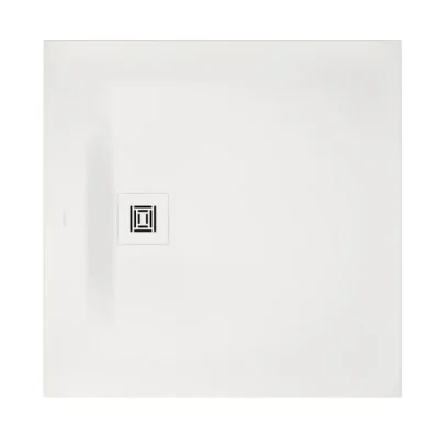 Duravit Sustano - dušas paliktnis 90x90 cm, DuraSolid, balts matēts 720271740000000