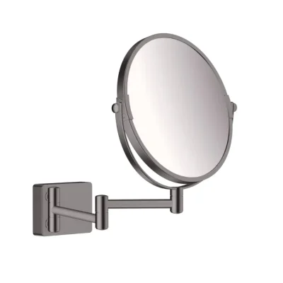 Hansgrohe AddStoris - sienas kosmētikas spogulis, hroms melns birstēts 41791340